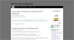 Desktop Screenshot of php-beginners.com
