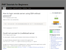 Tablet Screenshot of php-beginners.com